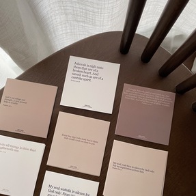 [咖啡色系英文小卡]總共七款卡片為一組 雙面設計背面有空白處可以寫字