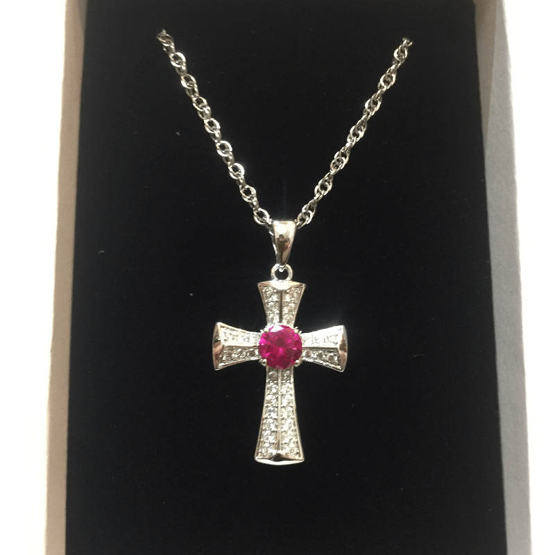 女十字架項鍊推薦-女不銹鋼十字架項鍊