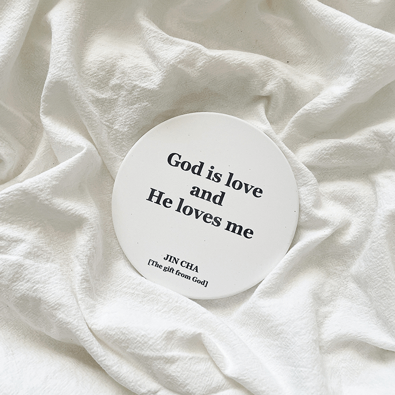 [經文杯墊]God is love and he loves me