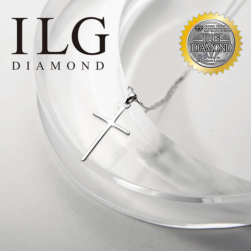 ILG Diamond十字架項鍊-純銀十字架項鍊