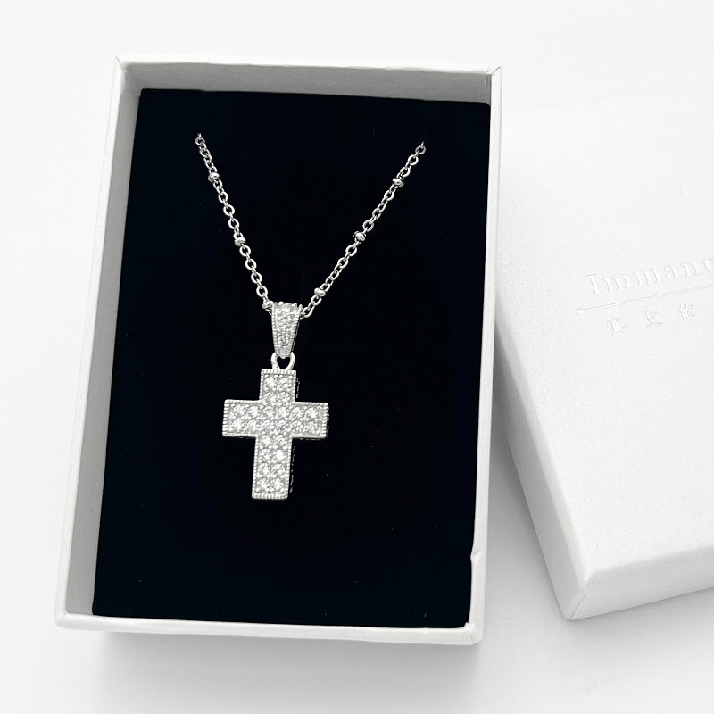 女十字架項鍊推薦-女不銹鋼十字架項鍊