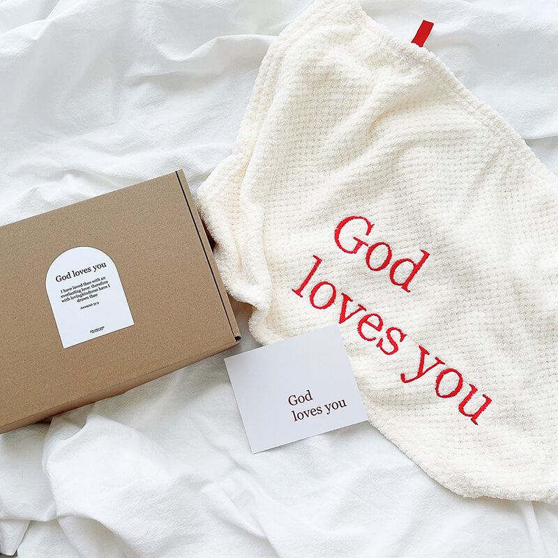 [吸水擦手巾]God loves you