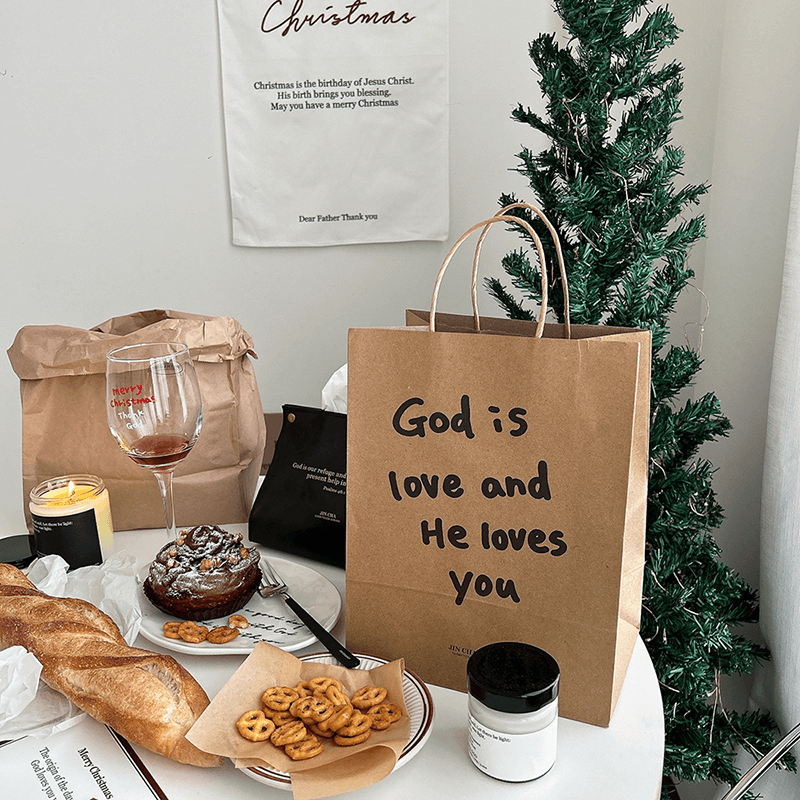 [牛皮袋] God is love and he loves you 手寫設計