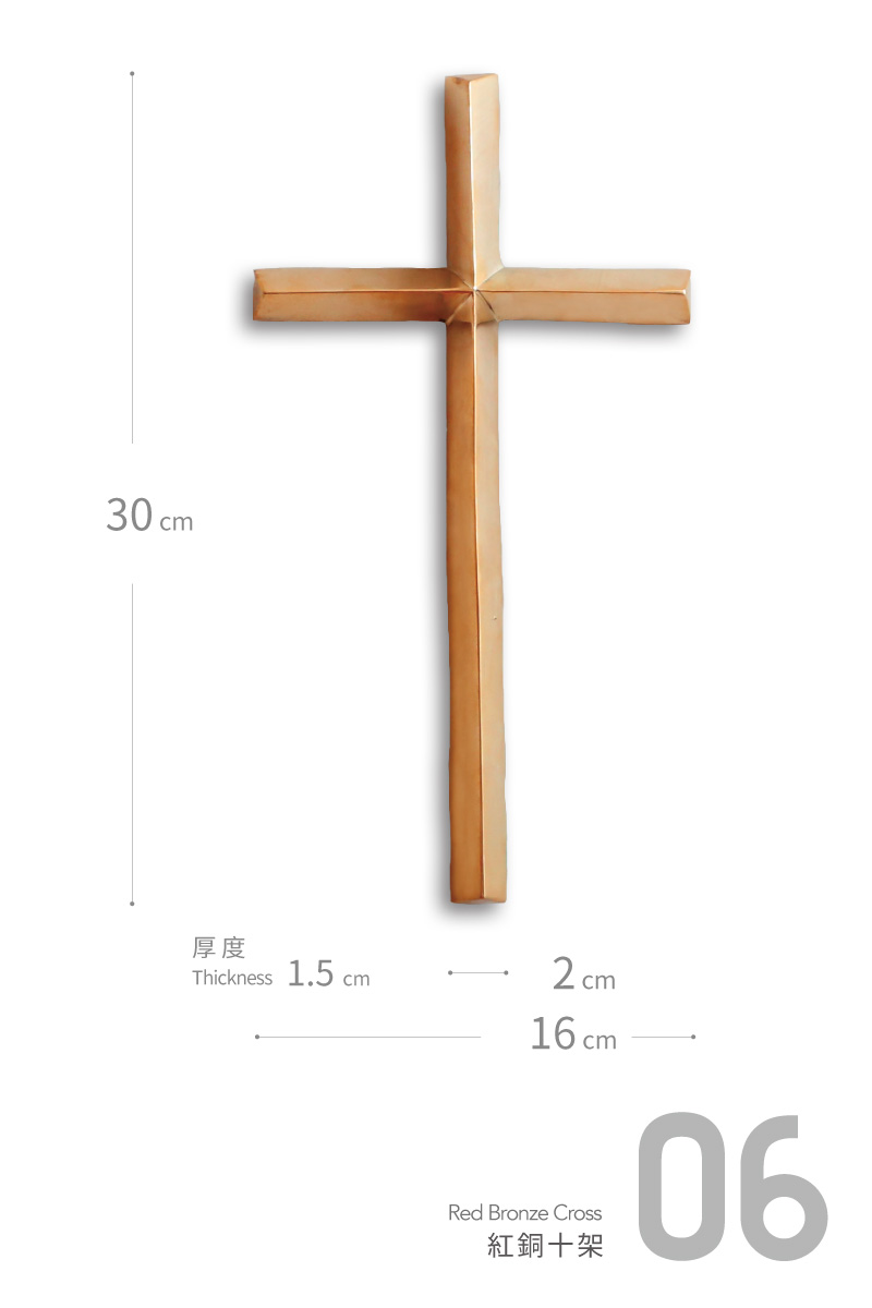 紅銅十字架-銅製十字架禮品